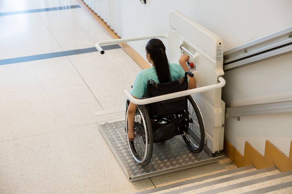 Wheelchair lift elevators